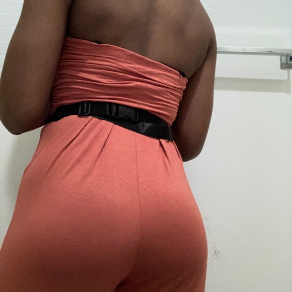 Salmon Colored Jumpsuit - Picture 2 of 4